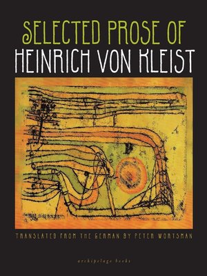cover image of Selected Prose of Heinrich von Kleist